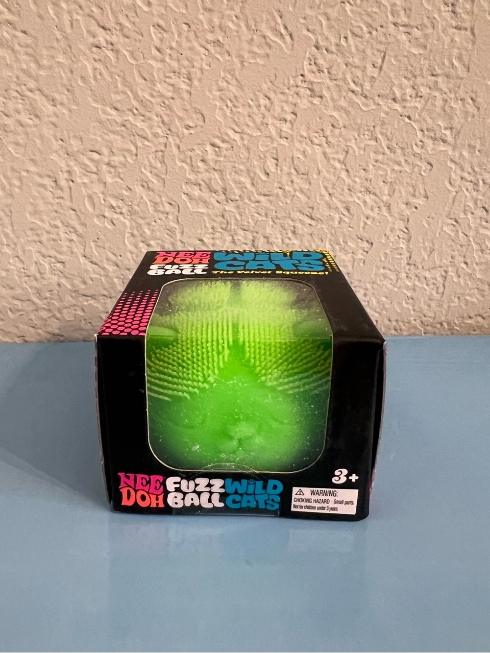 Authentic NeeDoh Fuzz Ball Wild Cats - Bright Green💚🐱💚🐱💚